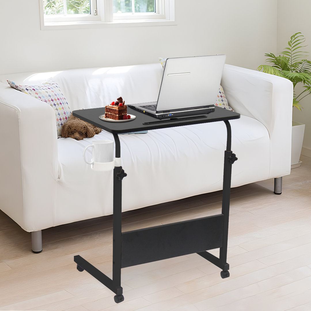 Liftable Computer Desk 60 Black Cup Holder