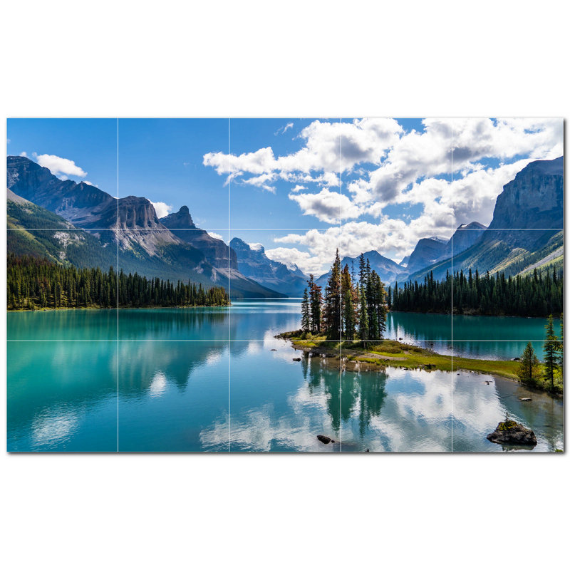 Murale décorative en céramique 4,25 po x 4,25 po