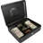 12" CASH BOX W KEY LOCK BLK