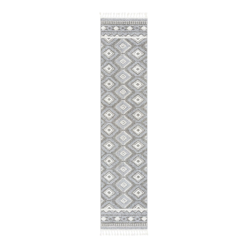 Jerris Geometric Indoor Rug, Runner 2'7" x 12'