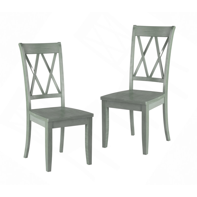 Ensemble de 2 chaises d'appoint Casual, Sarcelle