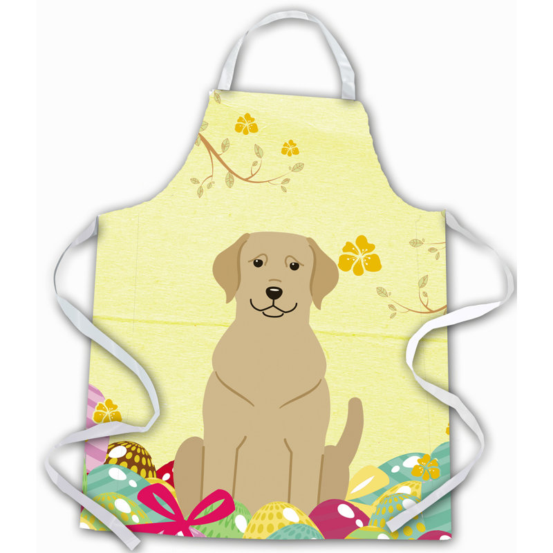 Tablier œufs de pâques, Labrador, Jaune / beige