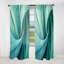 Teal Twist Tranquility Spiral III - Rideau en spirale - Rideau abstrait obscurcissant - 1 panneau-107580732