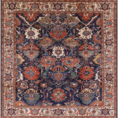 Tapis oriental brun / beige / bleu