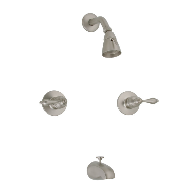 Castille All-In-One Kit with Rough in-Valve, Brushed Nickel