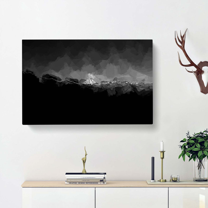 Mountain Peak In Salcantay Peru In Abstract - Wrapped Canvas, 35cm H x 50cm W x 3cm D