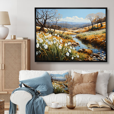 «Snowdrop Symphony Landscape» sur toile