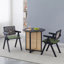 2 chaises de salle à manger, en bois d'hévéa massif, de style médiéval, avec accoudoirs, chaise de salon, simple et naturelle