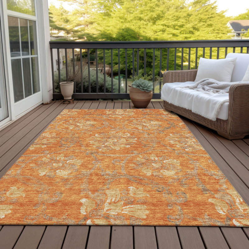 Tapis intérieur / extérieur Steffie avec envers antidérapant, Rectangle 8 pi x 10 pi