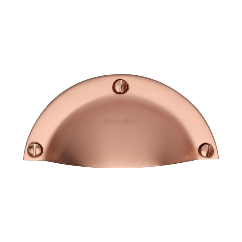 Heritage Brass Heritage Drawer Pull Traditional Design, Satin Rose Gold