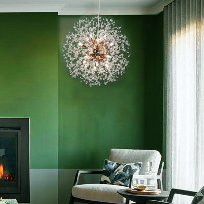 Shugar 12-Light Modern Crystal Beaded Chandelier