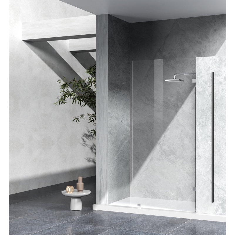 Porte de douche encadrée 78 "H, Chrome