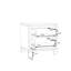Crespin 49.4 cm W Bedside Table