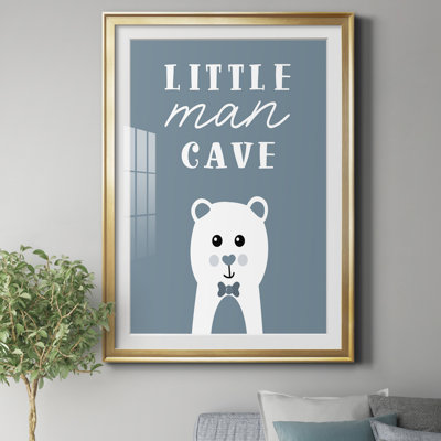 Little Man Cave - Reproduction d'art graphique sur papier encadré
