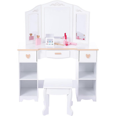Ensemble de coiffeuse pour enfants avec ensemble de maquillage amovible