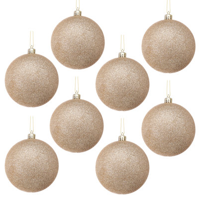 100mm Shatterproof Plastic Glitter Ball 