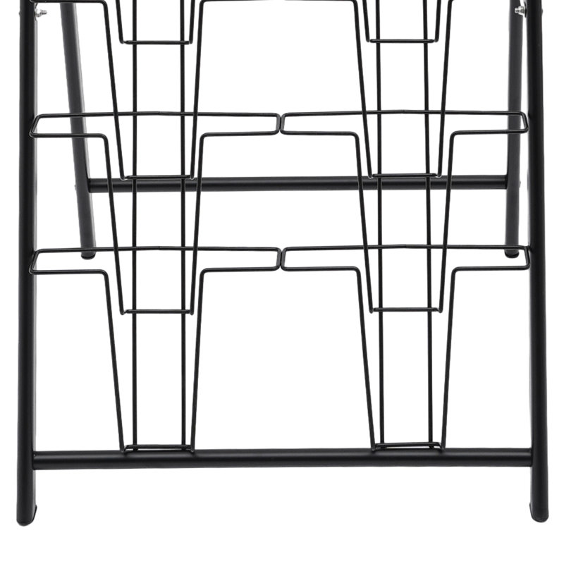 10-Tier Metal Free Standing Magazine Rack