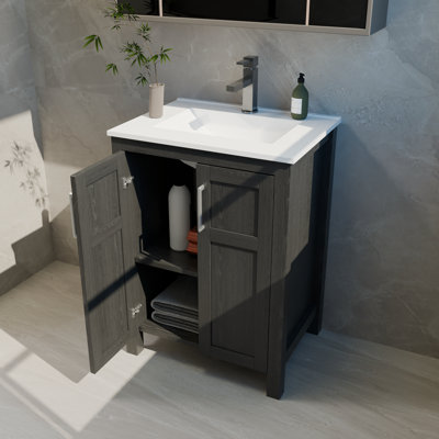Bathroom Vanity With Ceramic Sink