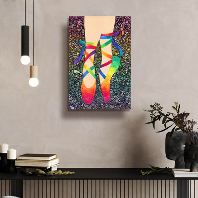 Art mural en verre acrylique Rainbow Ballet