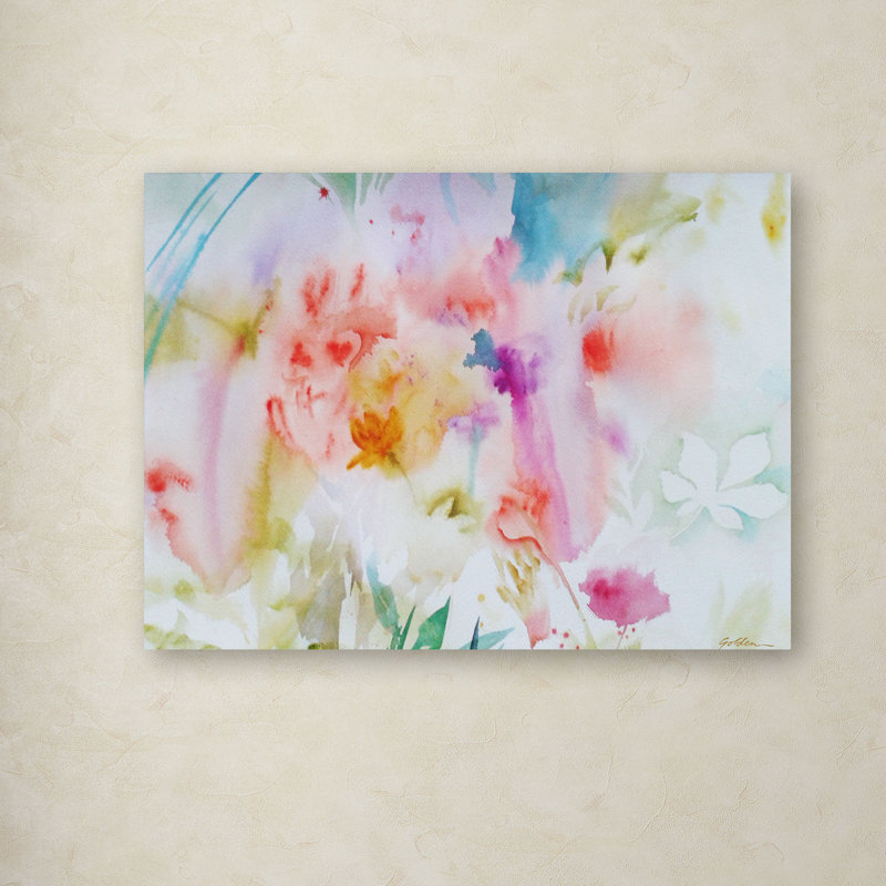 « fleur rêves », reproduction d’art sur toile tendue, H 14 po x l 19 po x P 2 po