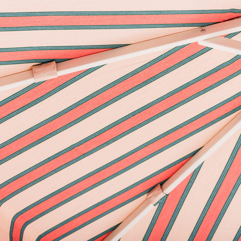 Market 84'' W Umbrella, Pink/Red Striped