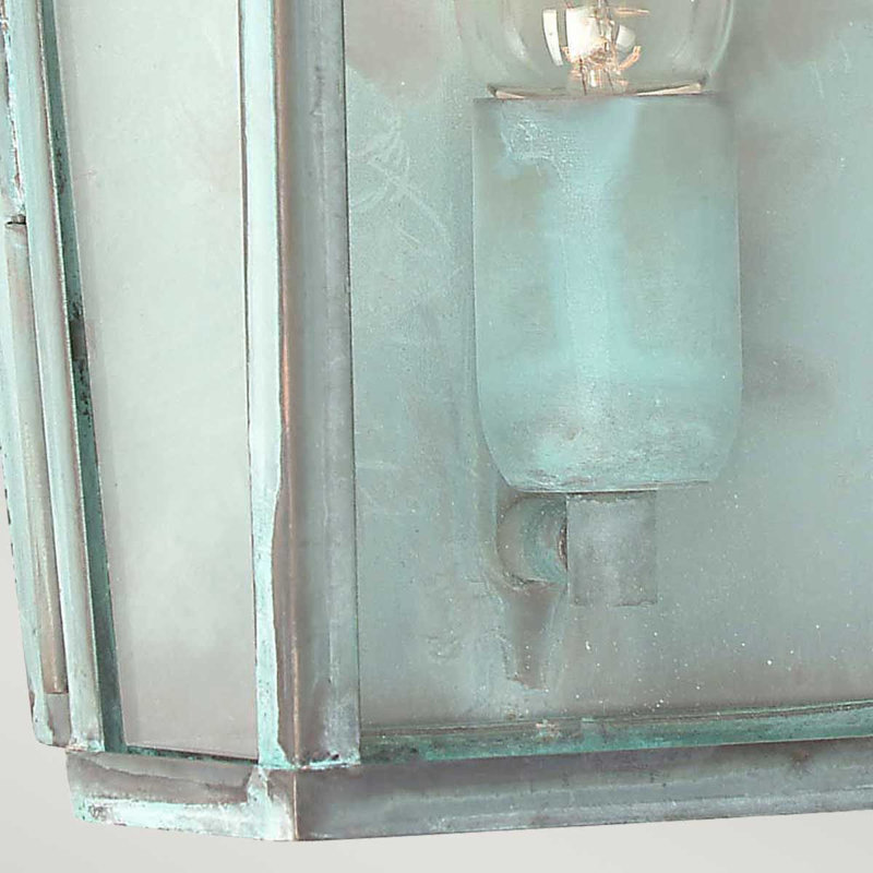 Ville Verdigris 37.5cm H Outdoor Wall Lantern, Verdures