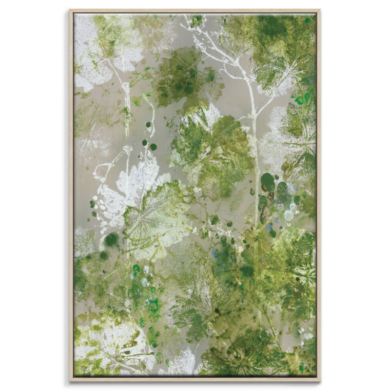 Bush Vines by Sally Adams - Painting on Canvas, 152cm H x 102cm W, Timber Floater Frame