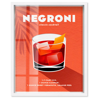 «Negroni Shadowbox Print Summer Art Prints» par Art Remedy