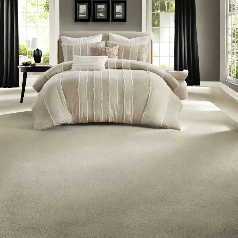 Ensembles de literie en coton de qualité supérieure avec motif rayé pour le confort de la maison