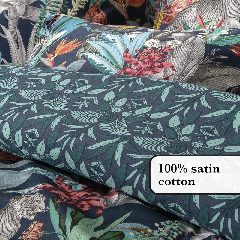 CXL By Christian Lacroix Floral Duvet Cover Set with Pillowcases Included, Super King - 2 Pillowcases (63 x 63 cm)