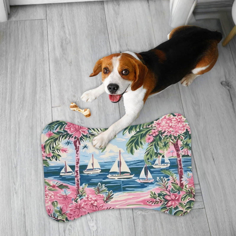Classy Seaside Views - Tapis d'alimentation en os 1 pièce