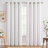 Amadas Linen Semi-Sheer Rod Pocket Curtain Pair-1725162428-1713754394