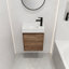 Meuble-lavabo flottant avec base simple pré-assemblée