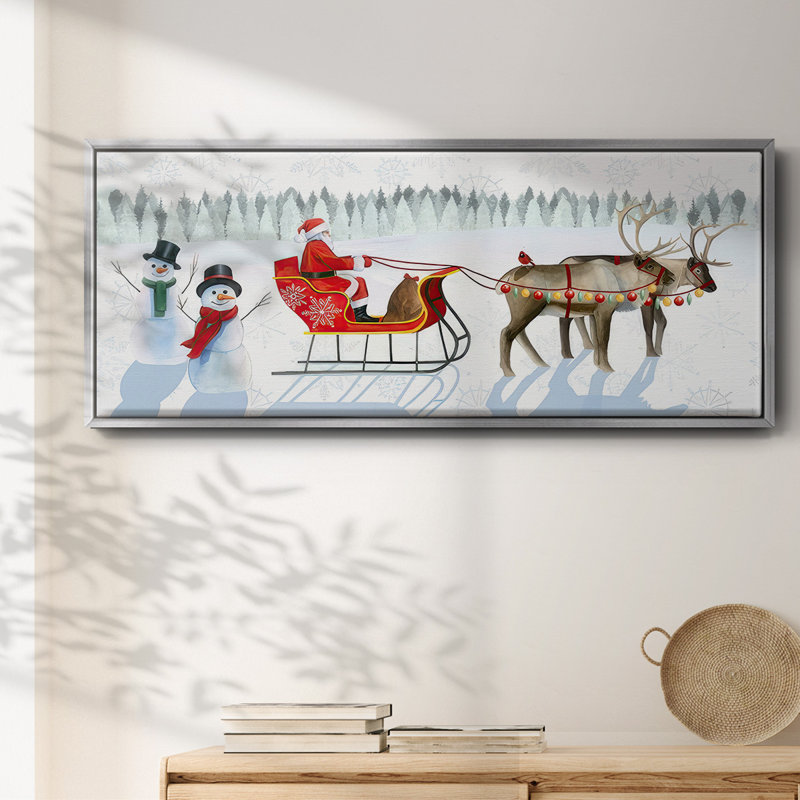 Santa's Snowmen Collection D-, toile encadrée, H 12 po x l 30 po