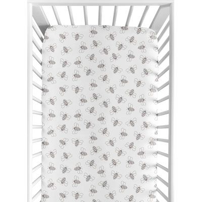Drap-housse pour lit de bébé Bees
