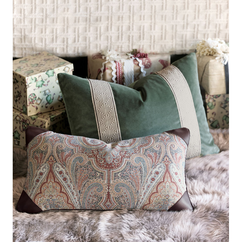 Echo Velvet Lumbar Pillow Cover & Insert
