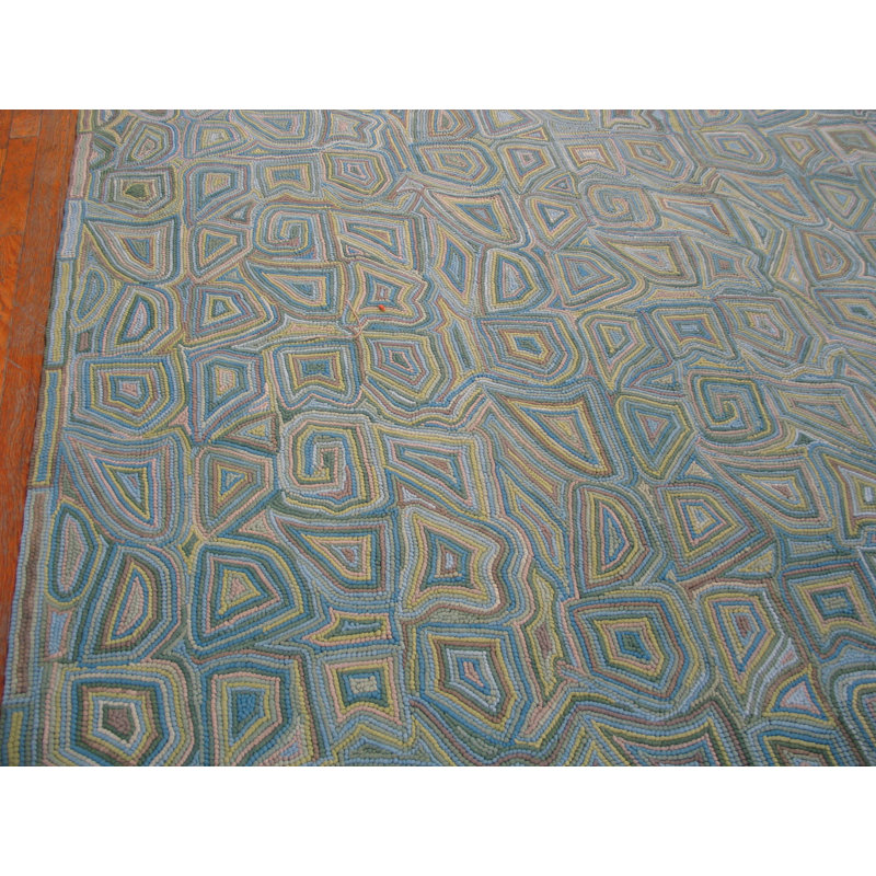 Flatweave Wool Abstract Area Rug