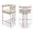 Emmeke Upholstered Counter Stool with Metal Frame-935295593