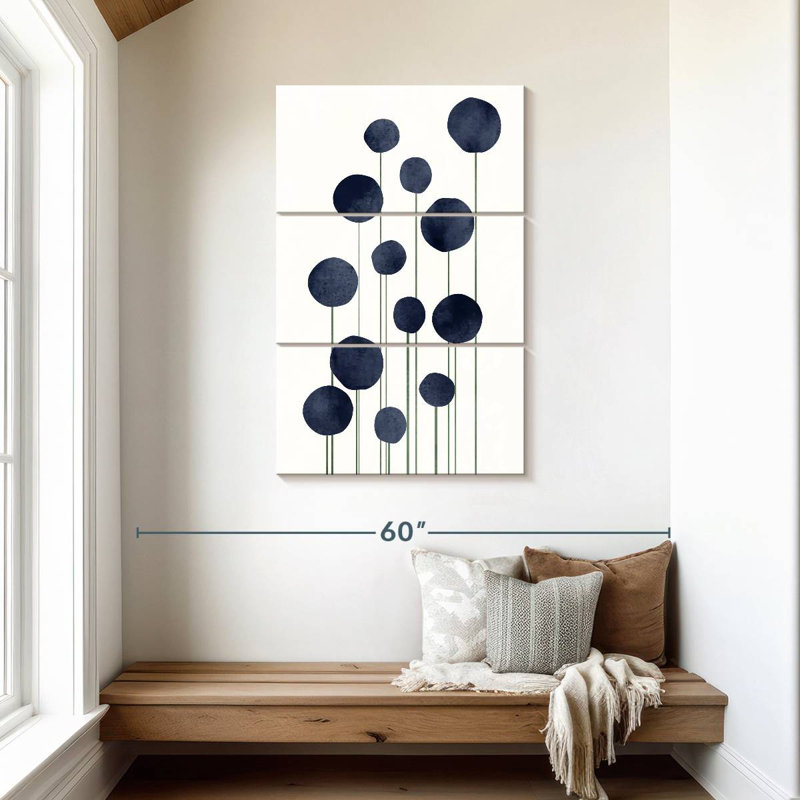 Avery Water Flowers, 45" H x 28" W