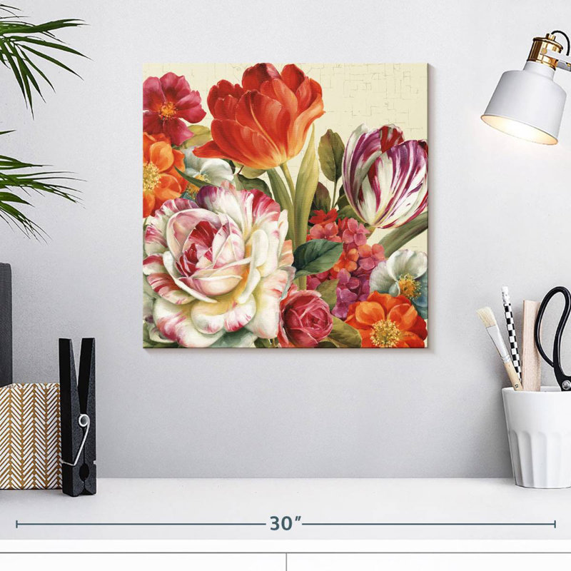 Harnek Garden View Tossed Florals, 16" H x 16" W