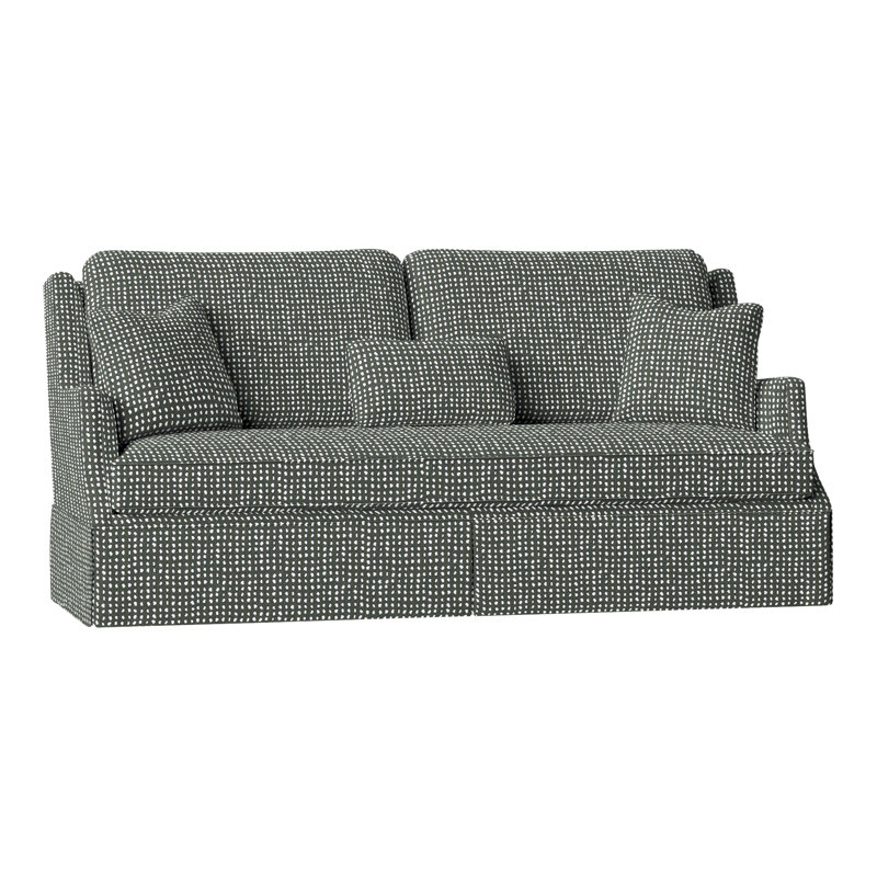 Savannah 87.5'' Slipcovered Sofa, Perigold Caper Moss
