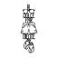 Accessoire mural décoratif en métal, noir, 11,8 po x 33,5 po | 100% métal, épaisseur: 0,06 pouce | Léger à 1,1 lb | Parfait pour la décoration intérieure, l'esthétique moderne et l'affichage mural élégant