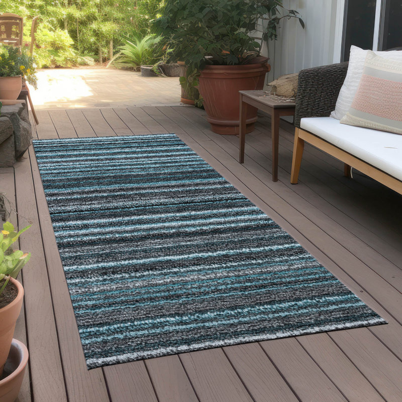 Tapis intérieur / extérieur Augustinus, Tapis de couloir 2 pi 3 po x 7 pi 6 po