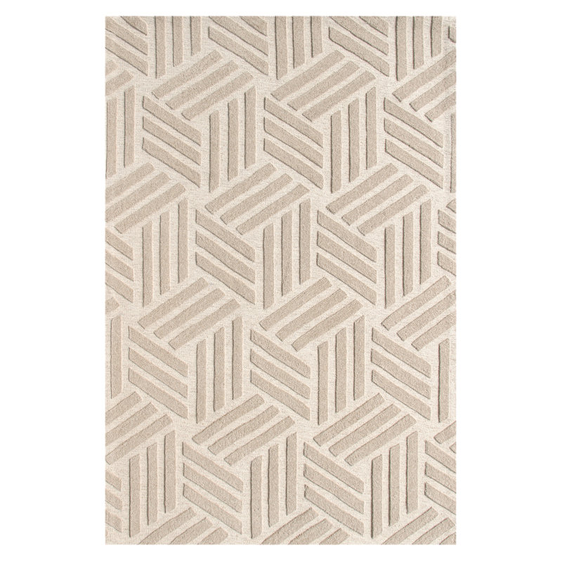 Marcenia Abstract Hand Woven Area Rug, Rectangle 200 x 290cm