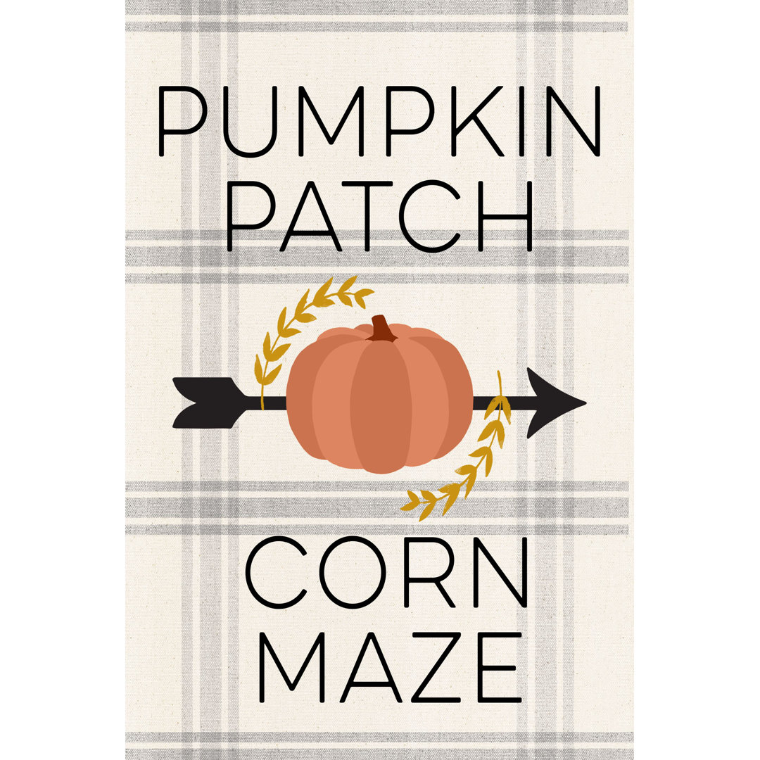 Pumpkin Patch Corn Maze - Wrapped Canvas Print