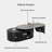 Modern oval retractable stone slab coffee table