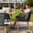 7 Pieces Outdoor Dining Set Woven Rope Wicker Patio Dining Set With Rectangular Aluminum Table And Modern Armrest Dining Chairs-240677182-240677178-240677179