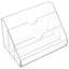 Clear Acrylic Plastic 3-Slot Tabletop File Organiser