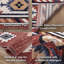 Tapis traditionnel rouge / bleu Jamyn Lea Crimson Well Woven-1800252035