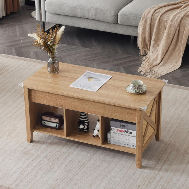 Table basse 37,8 po, Beige, Beige